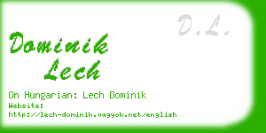dominik lech business card